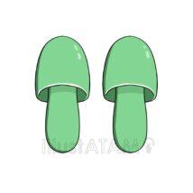 スリッパ（緑色）