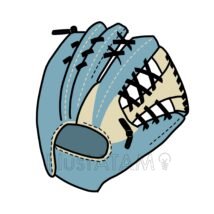 ソフトボール用グローブ,グローブ,球技のイラスト素材