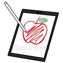 タブレットでイラスト