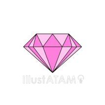 ダイヤモンド（ピンク色）