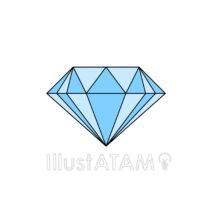 ダイヤモンド（青色）
