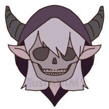 ダークファンタジーのガイコツ