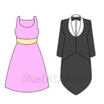 ドレスとタキシード