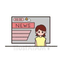 ニュース（女性キャスター）