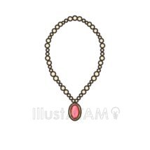 ネックレス（宝石）,ジュエリー,ネックレス,宝石のイラスト素材
