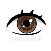 ハイライト入りのリアルな目