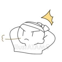 ハチマキを巻いてる