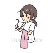 ハンガーにかける