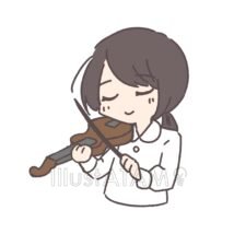 バイオリンを弾いている人,バイオリン,女の子,楽器のイラスト素材