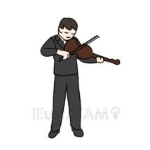 バイオリンを弾く人