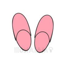 ピンクのスリッパ