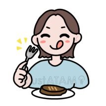 フォークで食べる