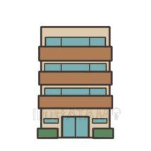 マンション（ベージュ色）