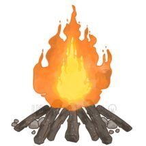 リアルなキャンプファイヤー