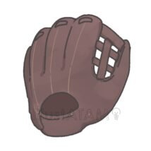 リアルなグローブ,グローブ,リアル,野球のイラスト素材