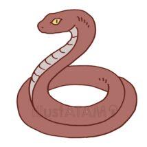 リアルなヘビ（茶色）