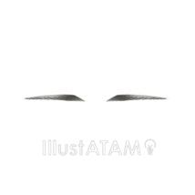 リアルな眉毛（平行眉）