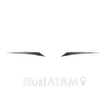 リアルな眉毛（直線眉）