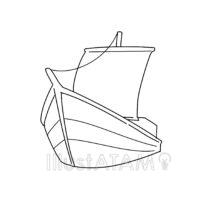 リアルな簡単な船