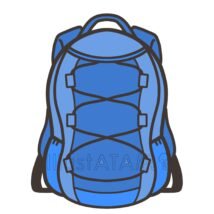 リュック（スポーツタイプ）,カバン,ハイキング,リュック,登山,防災のイラスト素材