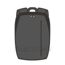 リュック（ビジネスタイプ）,カバン,シンプル,ビジネス,リュック,仕事,会社員のイラスト素材