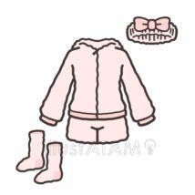 ルームウェア（もこもこ・ピンク色）