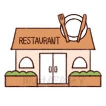レストラン（建物）,お店,レストラン,外観,建物,飲食店のイラスト素材
