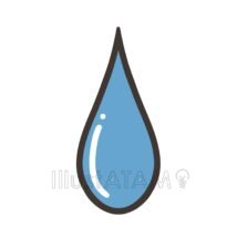 ワンポイントの水滴