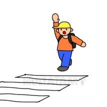 交通ルール,ランドセル,ルール,安全,小学生,男の子,道路のイラスト素材