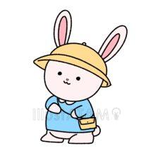 保育園の動物（うさぎ）