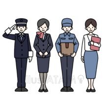働く人