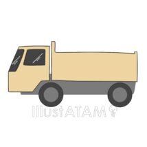 働く車（ダンプカー）,ダンプカー,トラック,働く車,建設,車のイラスト素材