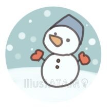冬休みの思い出,冬,冬休み,思い出,雪,雪だるまのイラスト素材