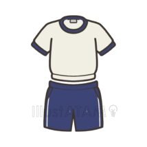 半袖の体操服（青色）