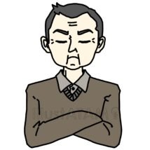 厳格な父親