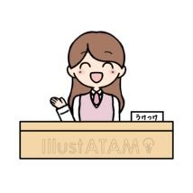 受付のイラスト,かわいい,ビジネス,人物,制服,受付,女性,接客,笑顔のイラスト素材