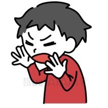 叫ぶ男の子