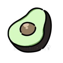可愛いアボカド
