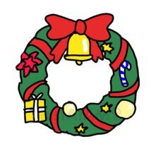可愛いクリスマスリース