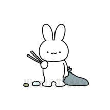 可愛いゴミ拾い