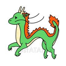 可愛い簡単な竜