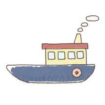 可愛い簡単な船