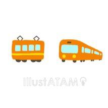 可愛い簡単な電車