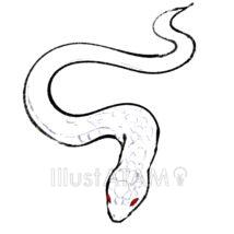 和風のかっこいいヘビ