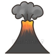 噴火する火山