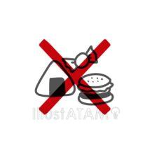 図書館のルール（飲食禁止）