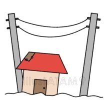地震被害,地震,家,災害のイラスト素材