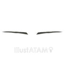 女性の眉毛（直線眉）