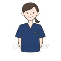 女性看護師（ネイビー）