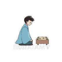 将棋の対局（青色）